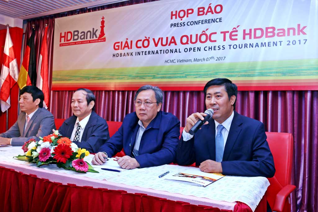 Họp báo giải cờ vua quốc tế HDBank 2017: Hứa hẹn một giải đấu hấp dẫn nhất