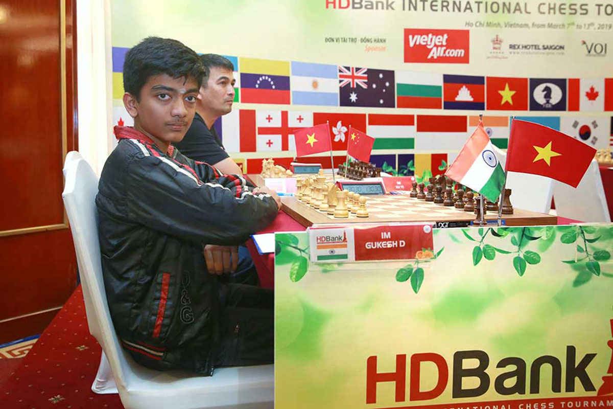 Giải cờ vua quốc tế HDbank 2019 ván 3: Bất ngờ thú vị: Kỳ thủ 13 tuổi dẫn đầu giải cờ vua quốc tế HDBank 2019