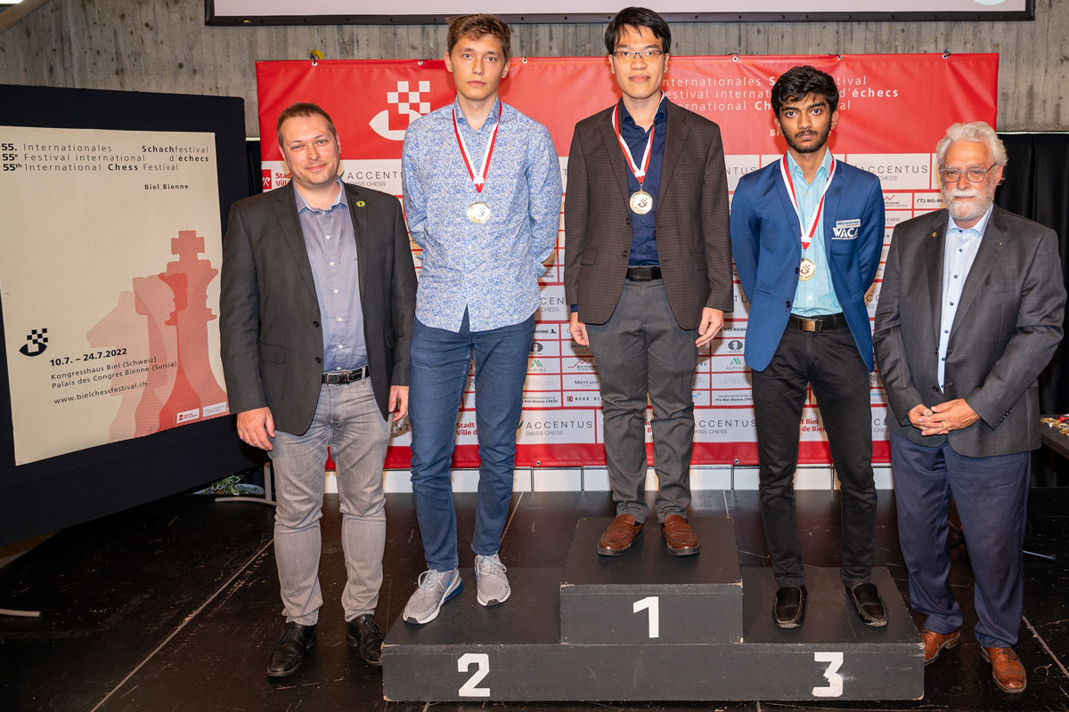 Lê Quang Liêm vô địch Biel Chess International Tournament 2022