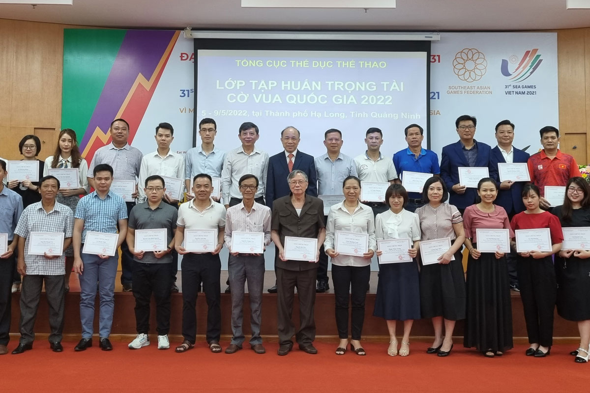 Lớp tập huấn trọng tài cờ vua quốc gia 2022