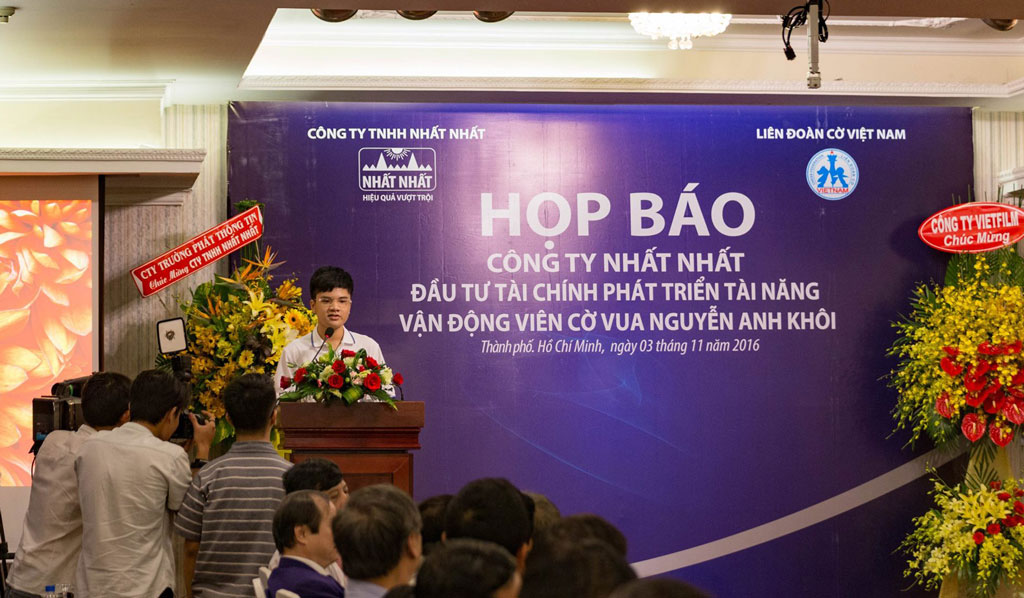 Họp báo tài trợ Nguyễn Anh Khôi